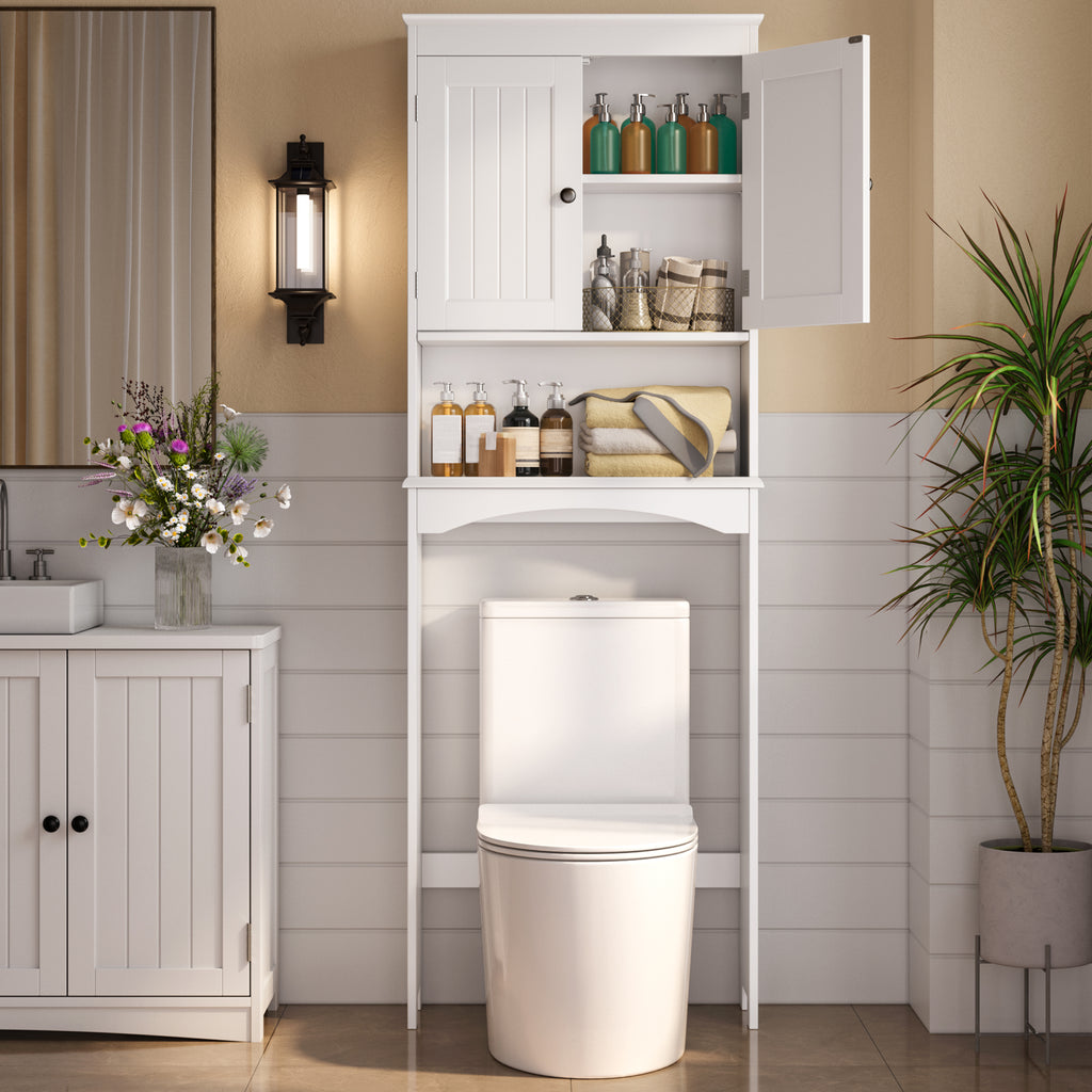 Bealife AP12 Meuble de salle de bain, Colonne de salle de bain, Étagère de salle de bain, Meuble de toilette avec étagères, Meuble de salle de bain