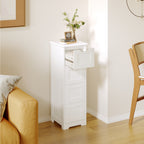 Bealife AP27 Chest of 4 Drawers, Slim Cabinet for Corner Areas in Bedrooms, Bathrooms, and Living Rooms.