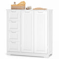 Meuble de salle de bain Bealife AP67, 4 tiroirs et 2 portes, réglable en hauteur