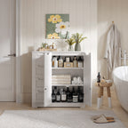 Meuble de salle de bain Bealife AP67, 4 tiroirs et 2 portes, réglable en hauteur