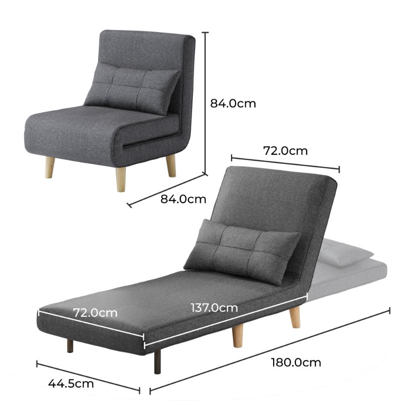 Canapé convertible Bealife AR50 avec dossier réglable