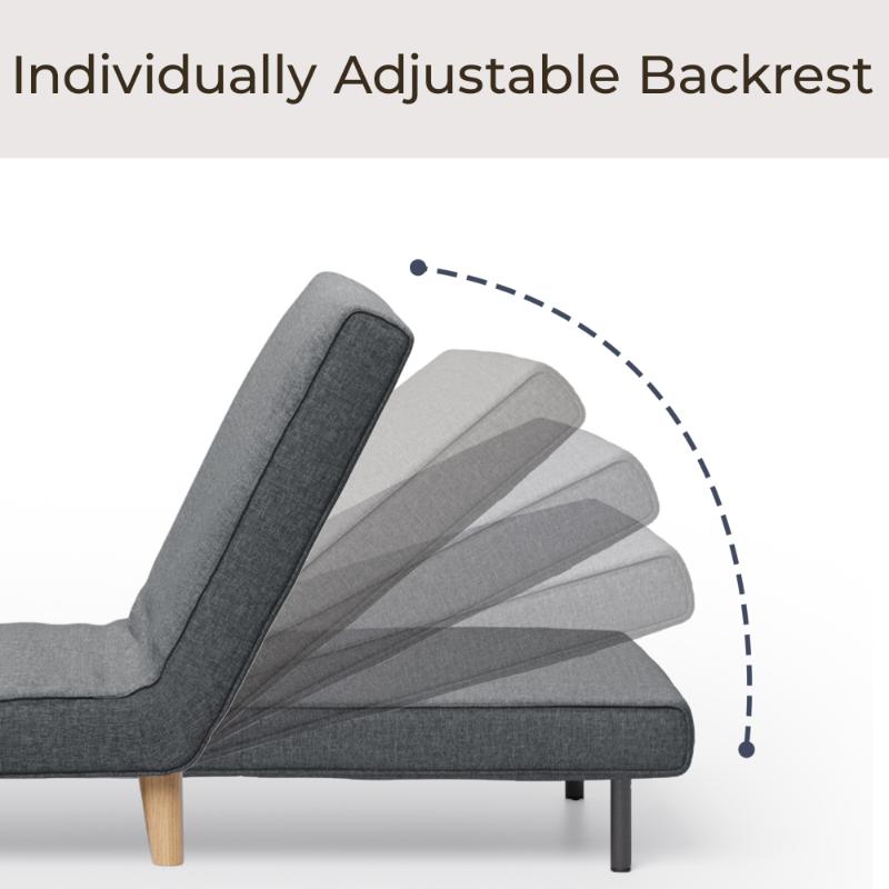 Canapé convertible Bealife AR50 avec dossier réglable