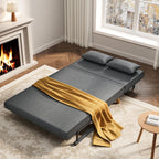 Bealife AR51 Canapé convertible double, réglable sur 6 positions, 2-en-1 avec double coussin