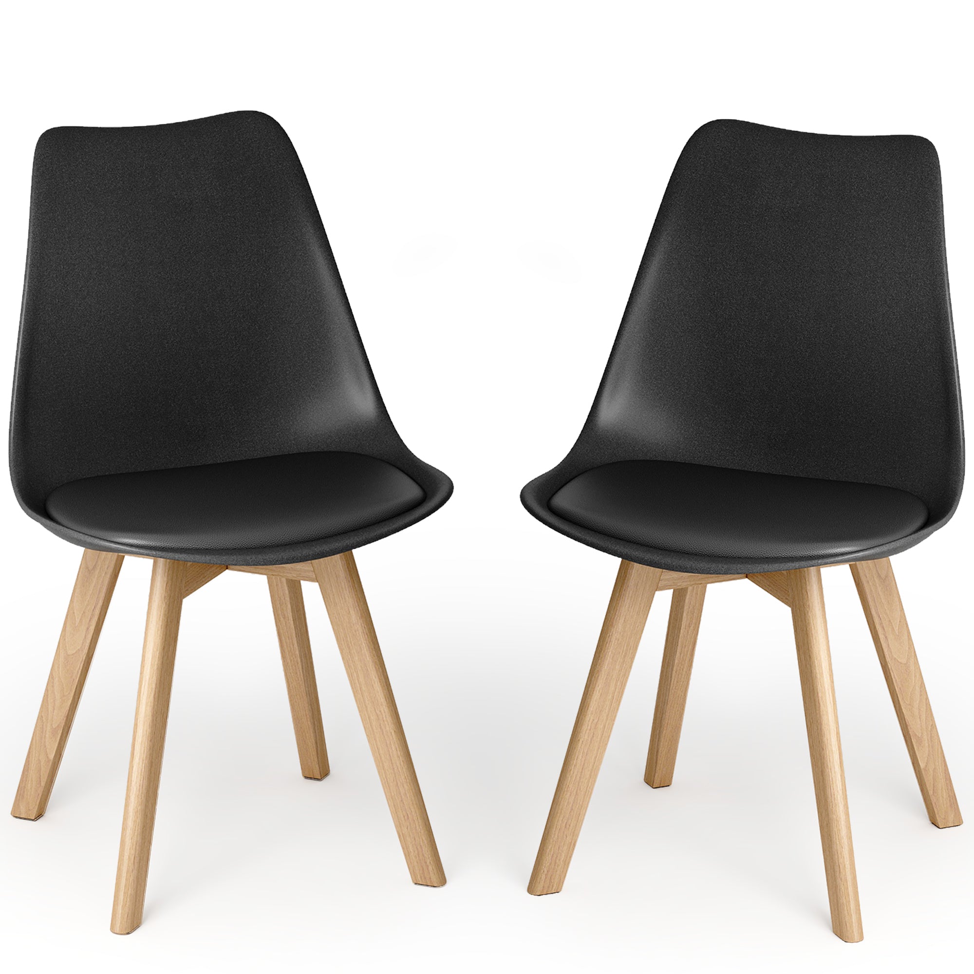 Bealife TB18 Chaises de salle à manger, lot de 2, 4 ou 6, chaises ergonomiques de style scandinave pour salle à manger, bureau et coiffeuse