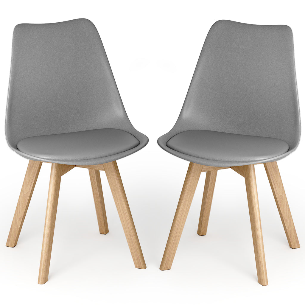 Bealife TB18 Dining Chairs Set of 2, 4, or 6, Ergonomic Scandinavian Style Chairs for Dining Room, Study & Dressing Table