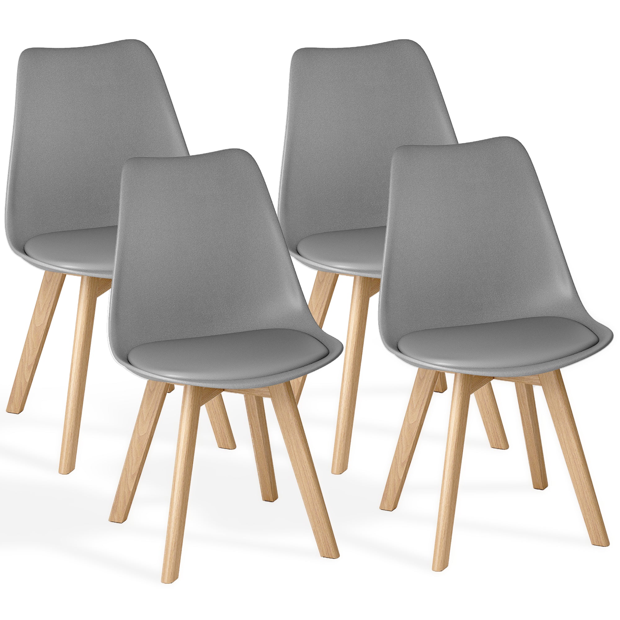 Bealife TB18 Chaises de salle à manger, lot de 2, 4 ou 6, chaises ergonomiques de style scandinave pour salle à manger, bureau et coiffeuse