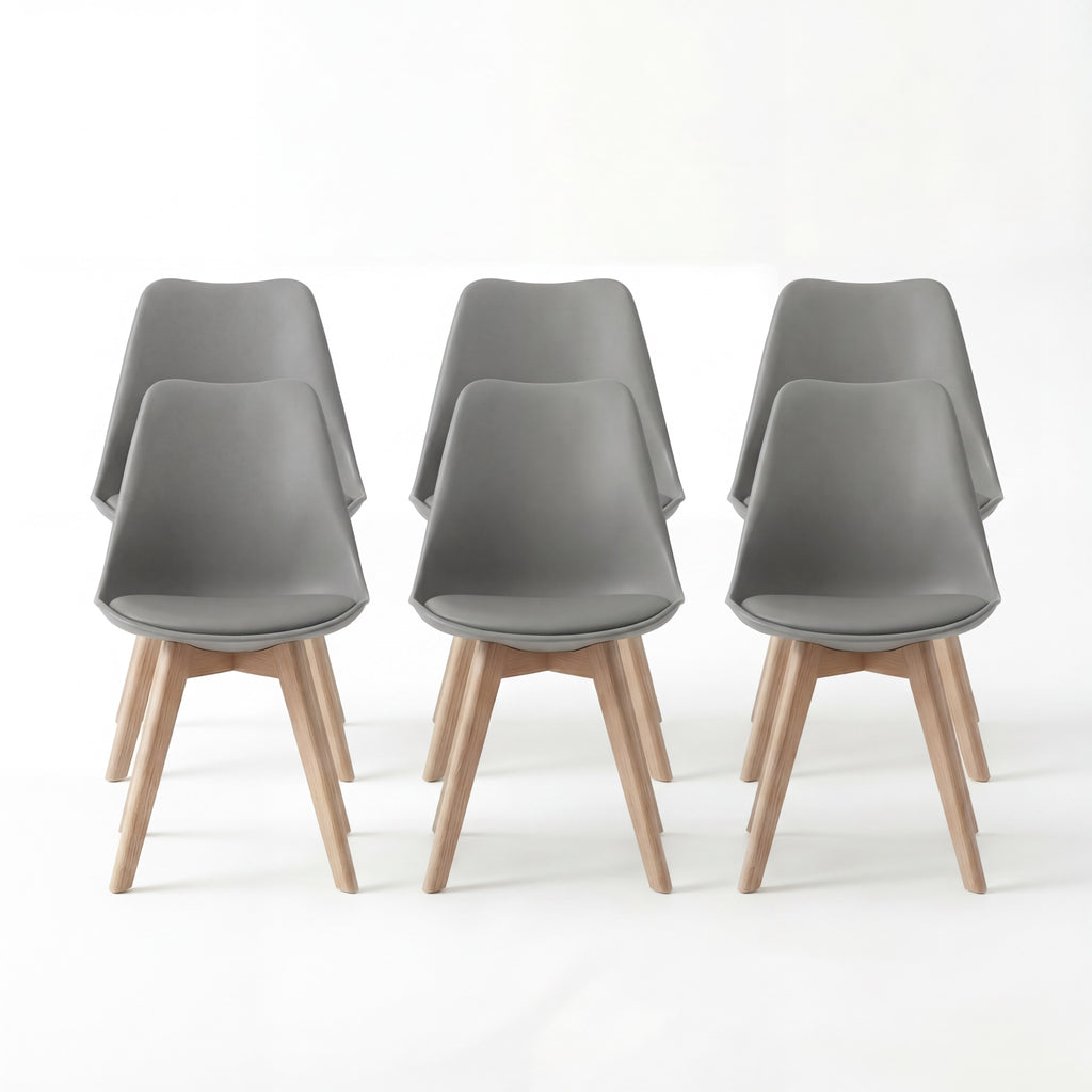 Bealife TB18 Dining Chairs Set of 2, 4, or 6, Ergonomic Scandinavian Style Chairs for Dining Room, Study & Dressing Table