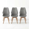 Bealife TB18 Dining Chairs Set of 2, 4, or 6, Ergonomic Scandinavian Style Chairs for Dining Room, Study & Dressing Table