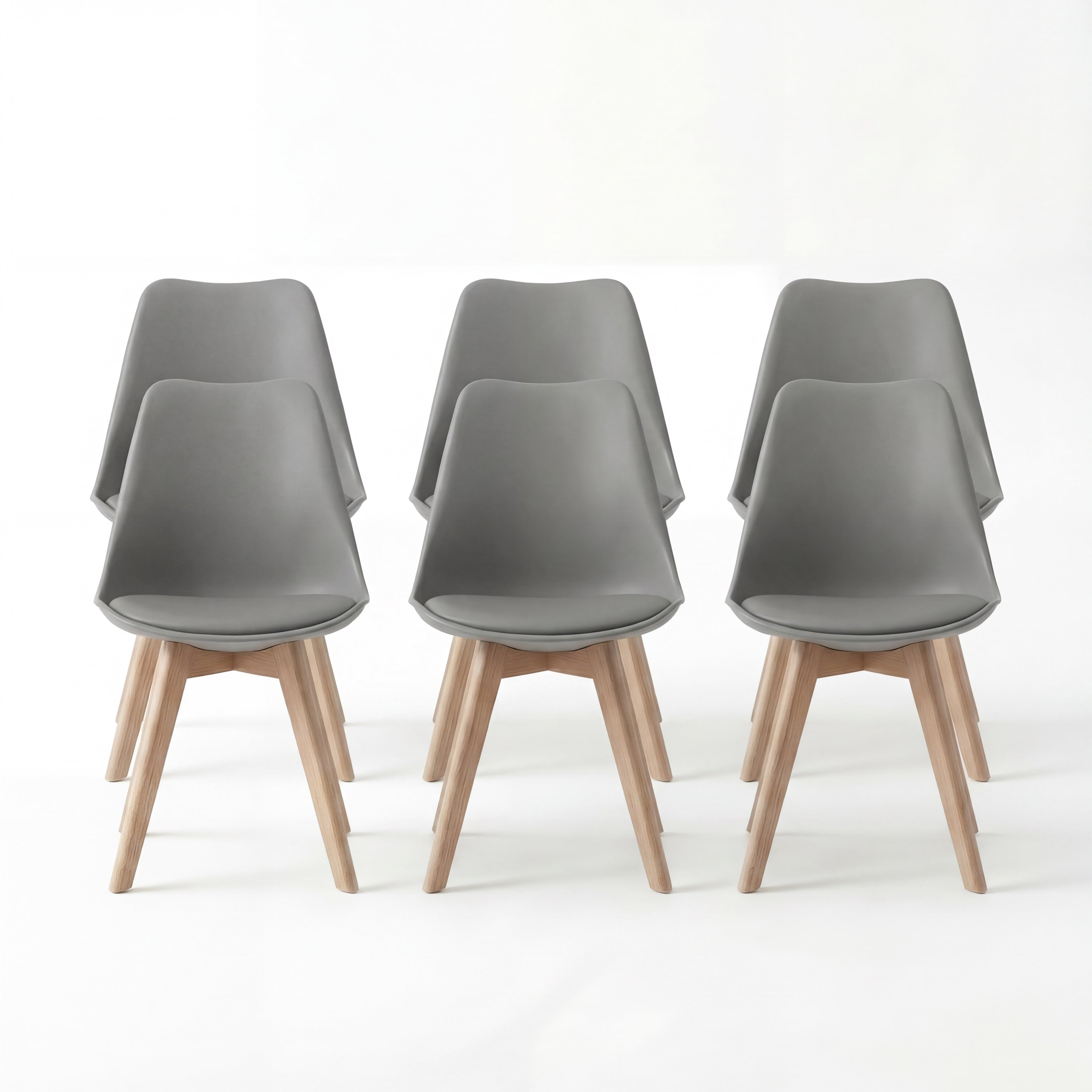 Bealife TB18 Chaises de salle à manger, lot de 2, 4 ou 6, chaises ergonomiques de style scandinave pour salle à manger, bureau et coiffeuse