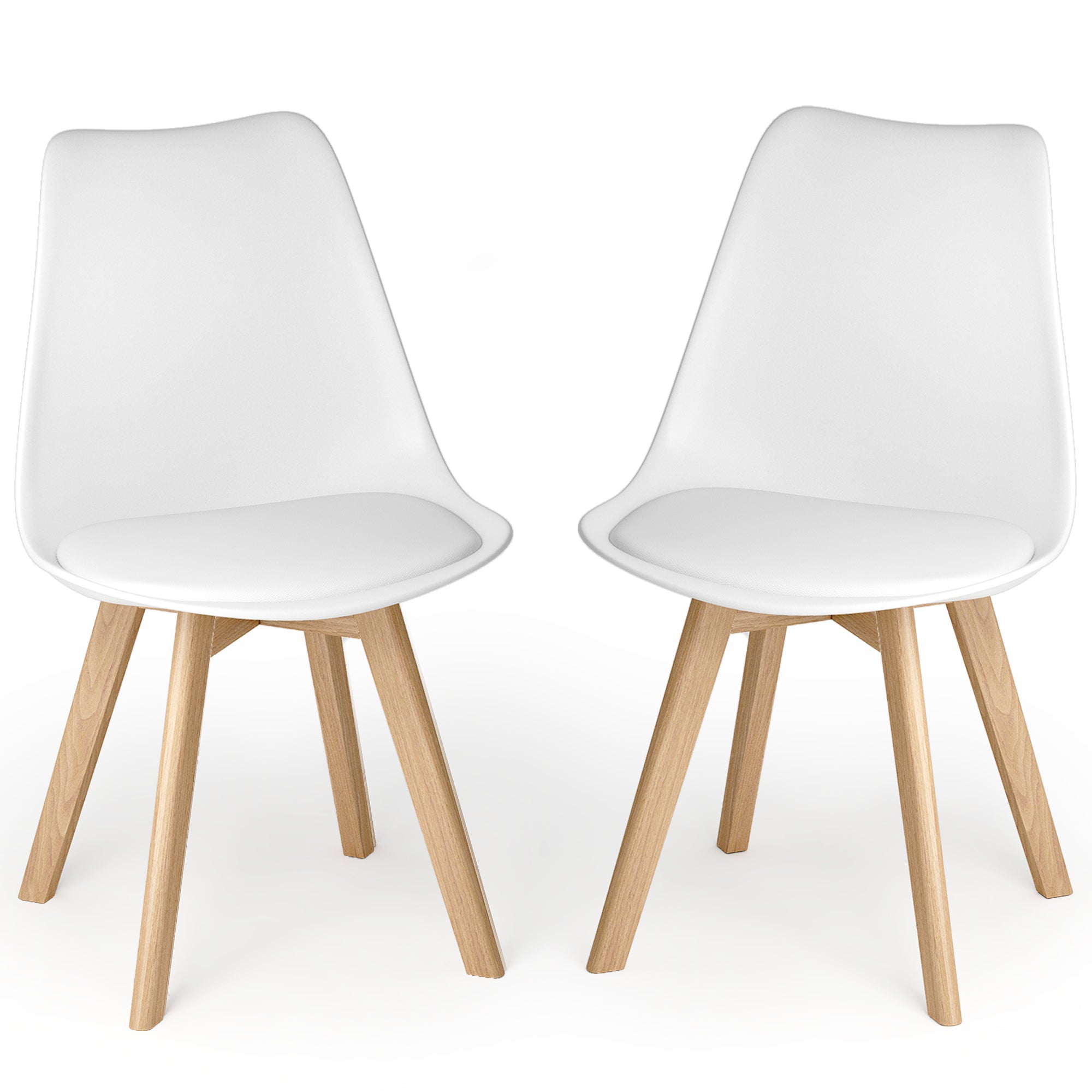 Bealife TB18 Chaises de salle à manger, lot de 2, 4 ou 6, chaises ergonomiques de style scandinave pour salle à manger, bureau et coiffeuse