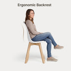 Bealife TB18 Dining Chairs Set of 2, 4, or 6, Ergonomic Scandinavian Style Chairs for Dining Room, Study & Dressing Table