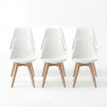 Bealife TB18 Chaises de salle à manger, lot de 2, 4 ou 6, chaises ergonomiques de style scandinave pour salle à manger, bureau et coiffeuse