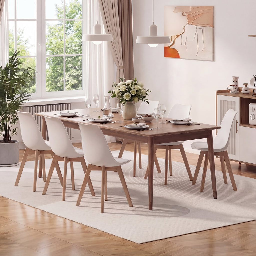 Bealife TB18 Dining Chairs Set of 2, 4, or 6, Ergonomic Scandinavian Style Chairs for Dining Room, Study & Dressing Table
