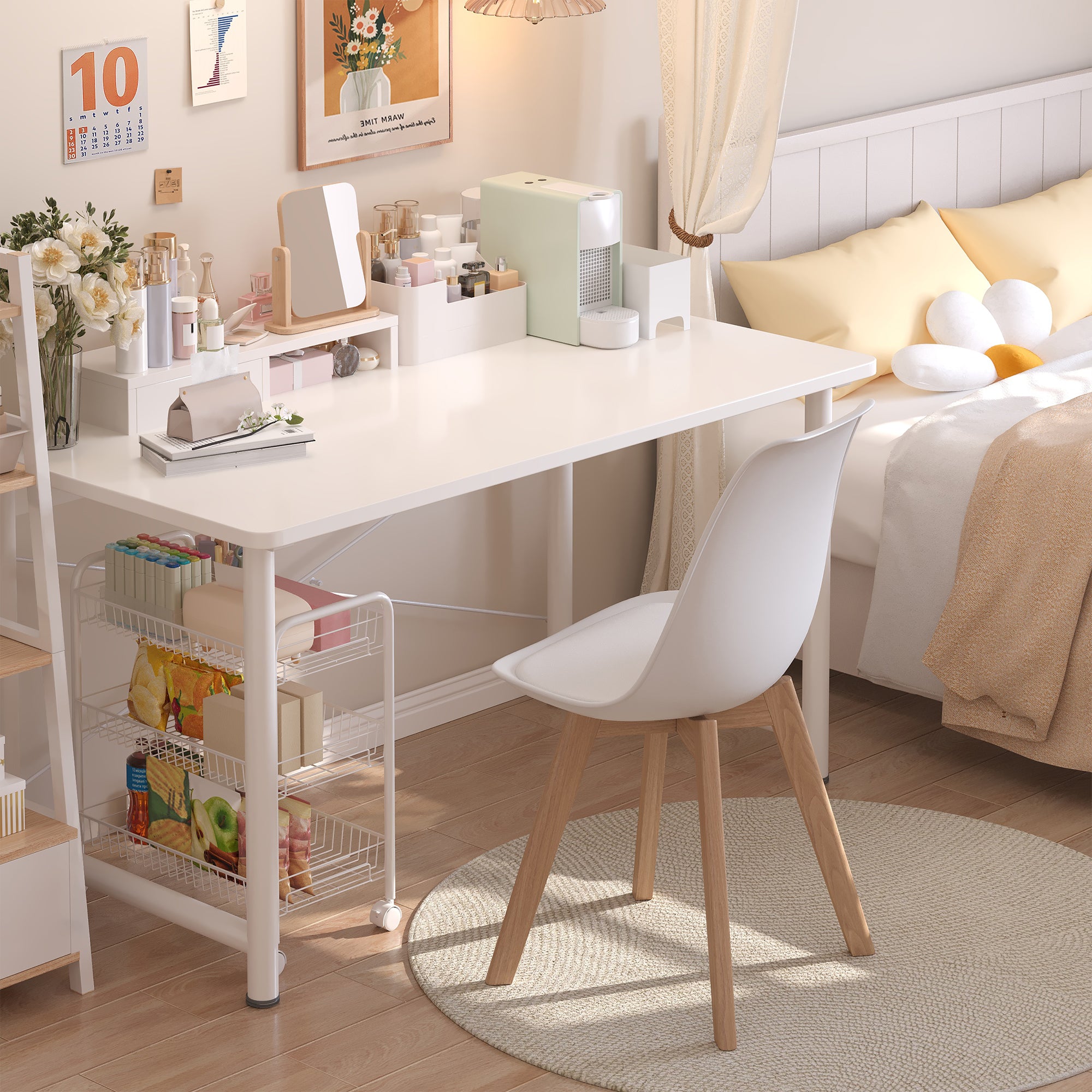 Bealife TB18 Dining Chairs Set of 2, 4, or 6, Ergonomic Scandinavian Style Chairs for Dining Room, Study & Dressing Table