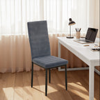 Chaises de salle à manger Bealife TB40 en daim, lot de 4, avec dossier haut ergonomique