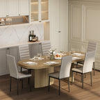 Bealife TB12 Chaises de salle à manger en similicuir, lot de 4 ou 6 – dossier haut et design ergonomique
