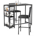Bealife TB51 Ensemble de table de bar pour 2 personnes, 2 tabourets rembourrés et 1 table de bar pour cuisine/bistro