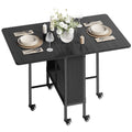 Bealife TB66 3-in-1 Folding Dining Table, Kitchen Island with Wheels for Small Kitchens, Dining Rooms, Home Offices