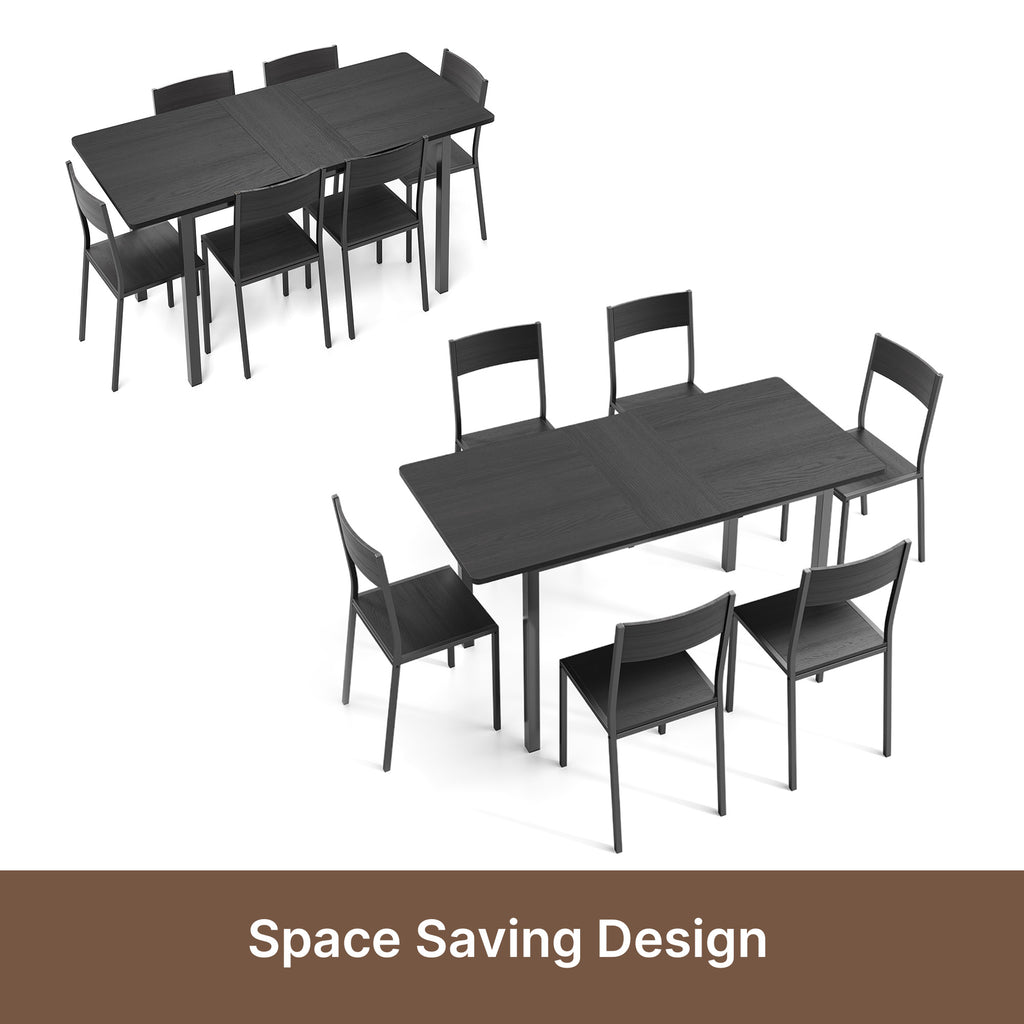 Bealife TB78 Extendable Dining Table with 6 Chairs